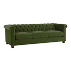 Brenna 3 Seater Teak Wood Fabric Sofa