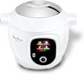 Moulinex, Cookeo Multicuiseur intelligent 6L, 80 recettes intégrées, Cuisson sans surveillance, Ecran intuitif, Guide de cuisson, Application MyMoulinex, 1600W, Blanc, 15 ans réparabilité CE854110