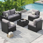 Outdoor Patio Furniture Sets with 4in Thicken Cushion