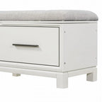 Shoe Bench with Removable Cushion and Hidden Storage for Entryway and Living Room Organization
