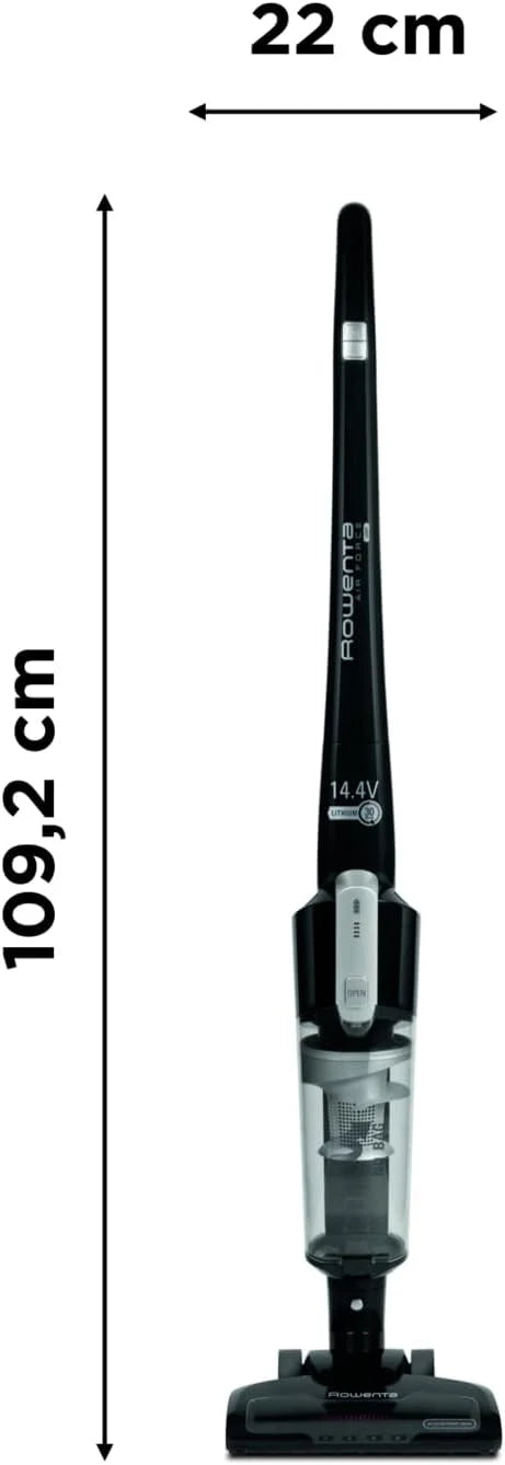 Rowenta RH6545 Type de nettoyage: Sec;Technologie d'aspiration: Cyclonique;Filtre lavable Aspirateurs balais électriques, 0.65 liters, Noir