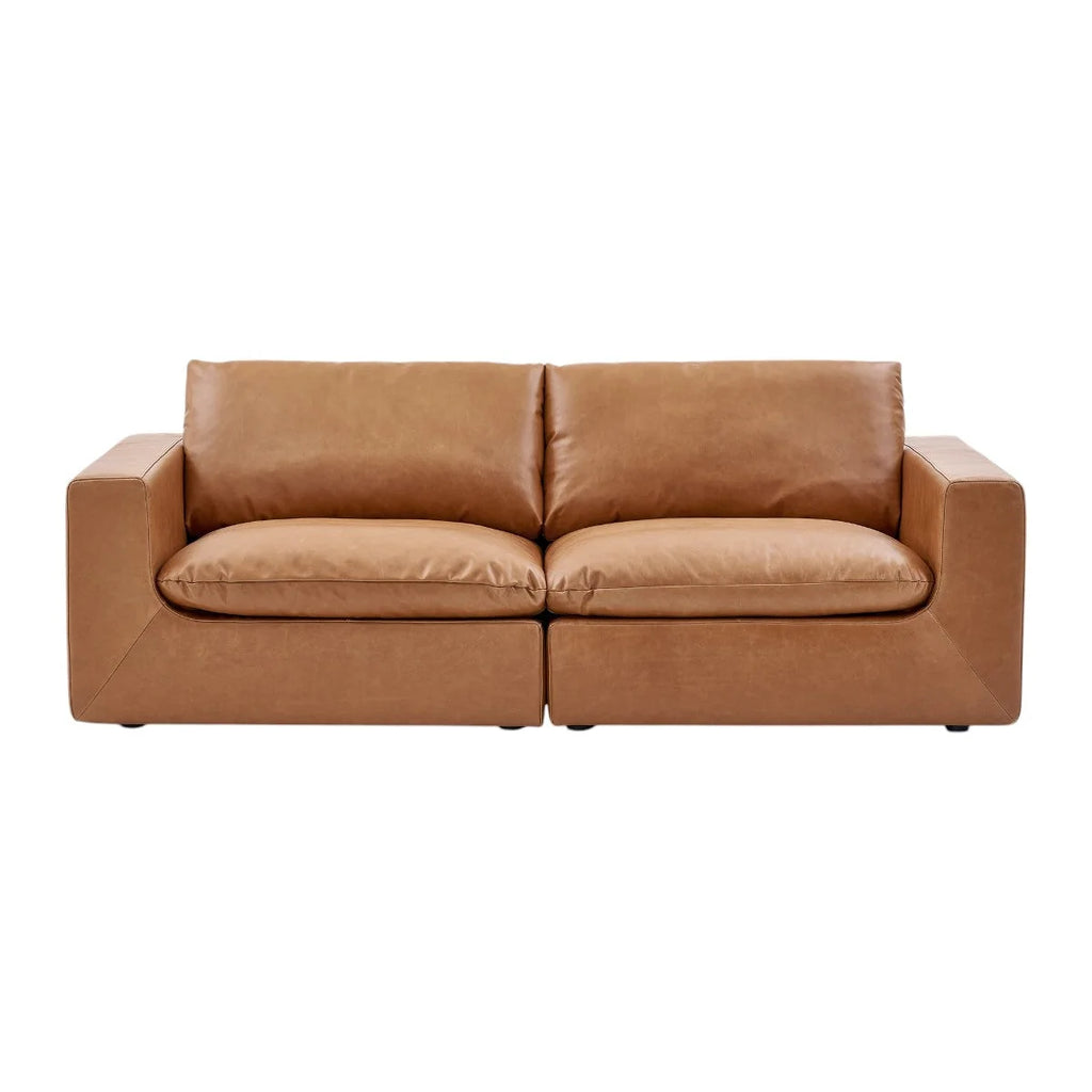 Paula Leather 3 Seater Sofa