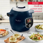 Cookeo+ 150 recettes Bleu, avec louche incluse