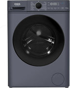 CHiQ CW07123863AX Lave linge hublot - 7kg, Classe énergétique A, Moteur BLDC 1200 RPM, Lavage vapeur & rapide, 15 programmes, Design compact (60x46.5x84cm) - Gris