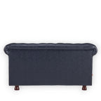 Basile Traditional Chesterfield 2 Seater Sofa Indigo Blue