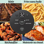 Ninja CRISPi Friteuse sans huile portable, 3,8L, 4-en-1 : Frire sans huile, Rôtir, Garder au chaud, Recroustiller, Design compact, 2 récipients avec couvercles, 1 700 W, Sauge FN101EUSG