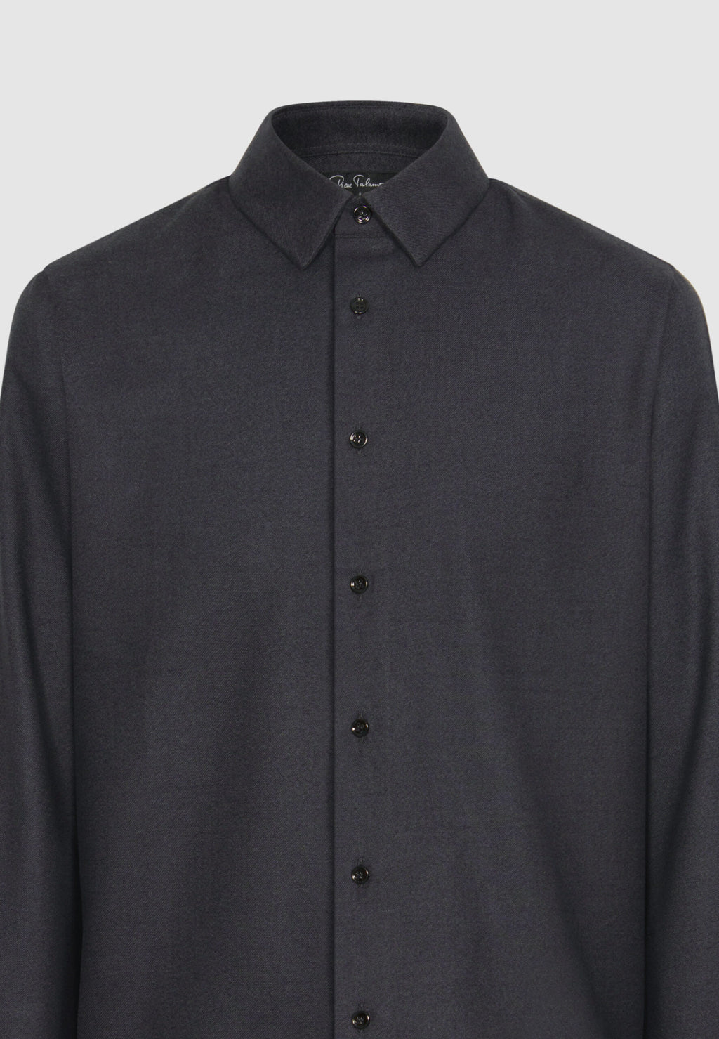 Chemise en flanelle de coton gris