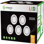 LampesEcoEnergie Lot de 50 spot led encastrable orientable alu brossé avec ampoule gu10 230v eq. 50w