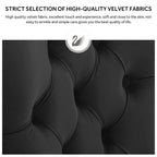 Upholstered Tufted Velvet Dining Chair with Solid Wood Legs Set of 6