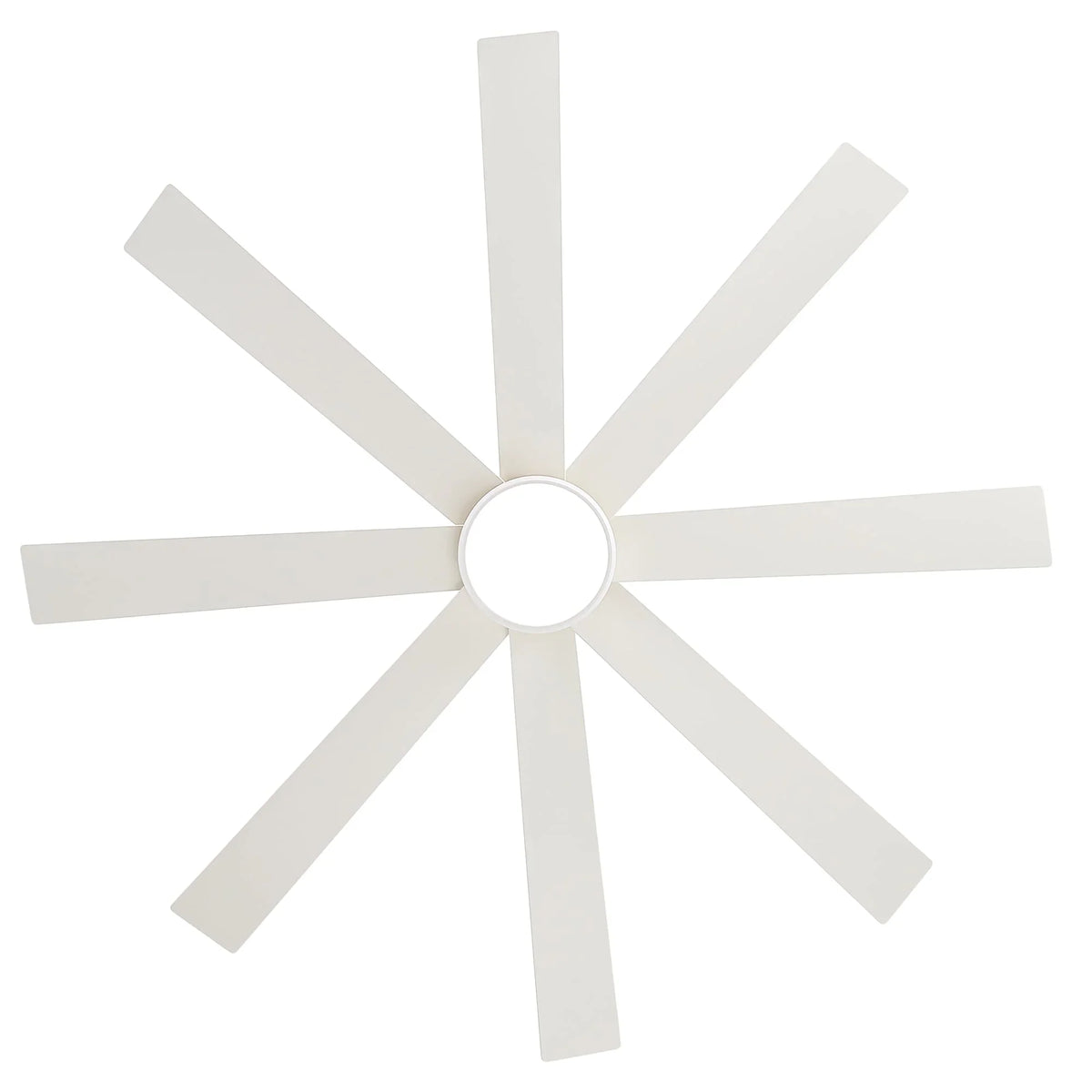 65 Inch 8-Blade Black LED Ceiling Fan with Light and Remote