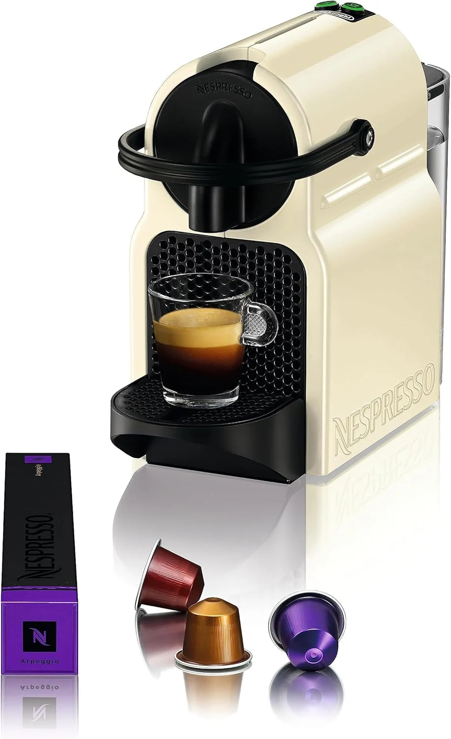 Cafetera Nespresso De'Longhi Inissia EN80.B para cápsulas Nespresso, 19 bar, apagado automático, color negro