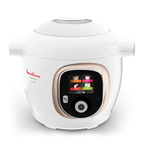 Cookeo+ Connect 200 recettes Blanc, avec louche incluse