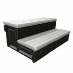 Leisure Accents Escalones con Compartimento de Almacenamiento para Jacuzzi de Patio de 36 Pulgadas