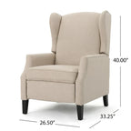 Fauteuil inclinable à dossier haut, rembourré, style classique, pour salon