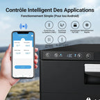 AAOBOSI 31L Tiroir Glaciere Electrique, Frigo Voiture avec APP, Réfrigérateur pour Camping-Car 12V/24V, -20℃ à 20℃ Glaciere a Compression pour Voiture, Camions, Caravanes, Bateaux, Camping et Voyages