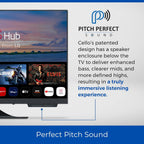 C2224WS Trav 22" Zoll Smart Full HD 12V Camping Reise TV Rahmenlos Triple Tuner Bluetooth WebOS by Pitch Perfect Lautsprecher Wohnmobil LKW Boot [2024]