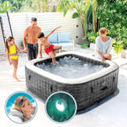 Intex - 28450EX - Pure Spa Bulles Ardoise 4 Places, Gris Ardoise