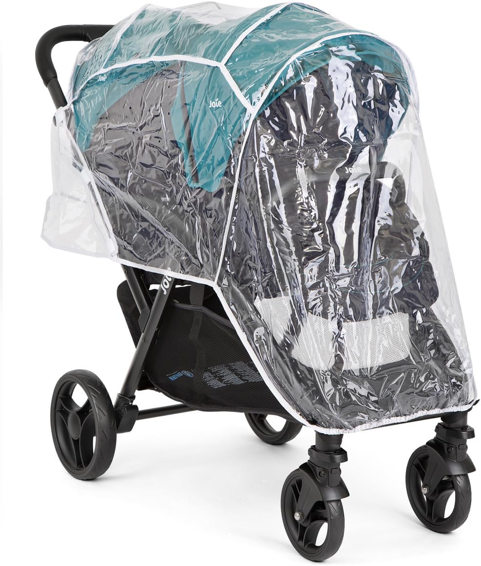 Joie - Evalite™ Duo - Poussette Double Légère - Siège Arrière Inclinable À Plat - Compatible Sièges Auto Et Nacelles - Suspension 4 Roues - Harnais 5 Points SoftTouch - Dès la naissance