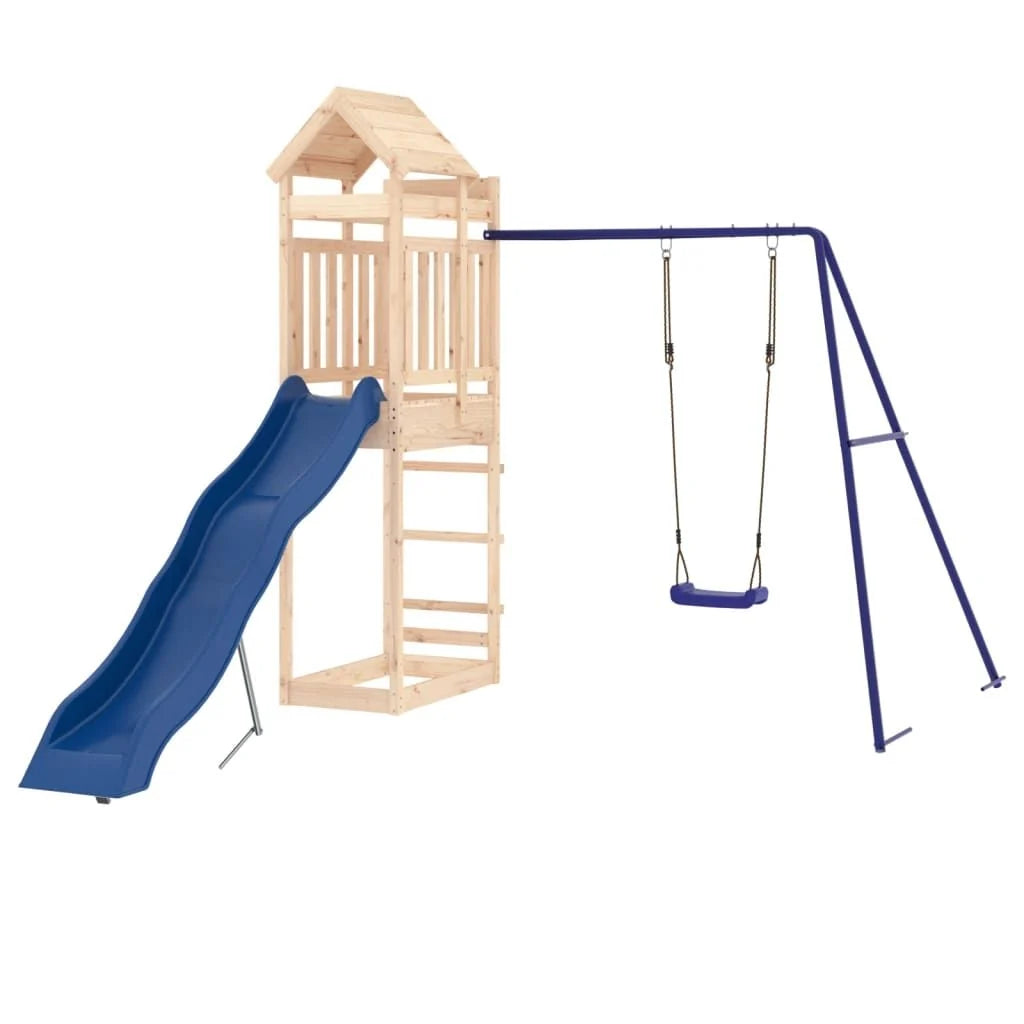 Parque Infantil De Exterior Madera Maciza De Pino Vidaxl