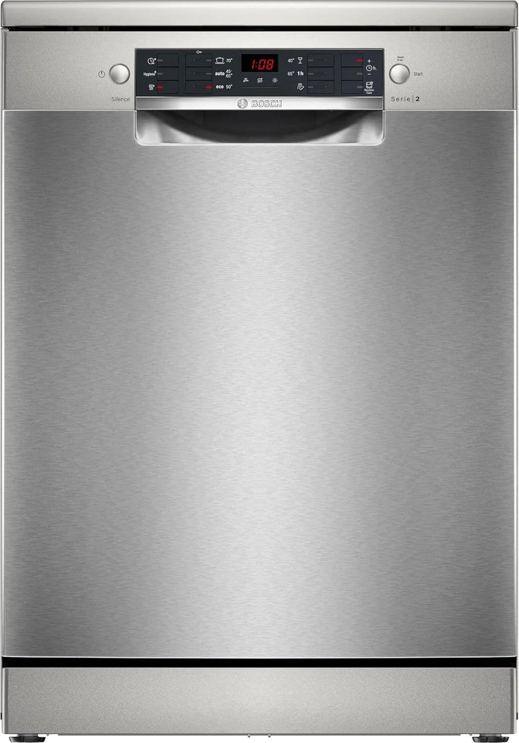 Bosch SMS26AI01F, Série 2, Lave-vaisselle 60 cm, Pose libre, Inox