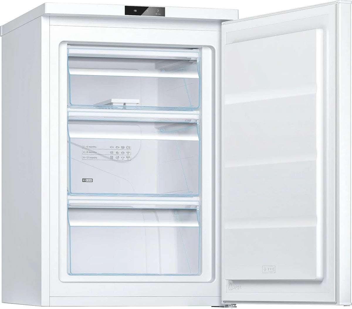 Bosch GTV15NWEB - Congélateur sous plan pose-libre - Série 2-83 L - 3 tiroirs de congélation - 85 x 56 cm - Blanc