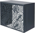 TERRE JARDIN Cache Climatiseur Exterieur 105x90x66,5 - Pompe a Chaleur Extérieur Métal - Kit Fixation Inclus - Cache Clim, Anti Intempéries - Discrétion, Protection, Réduction Bruit - Anthracite