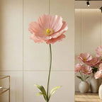Flor gigante de papel crepé de 60 cm, accesorio de decoración floral
