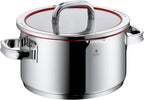 WMF Function 4 - Batería de Cocina 5 Piezas, Acero Inoxidable Apto para Inducción, 1 cacerola baja de 20 cm, 3 cacerolas altas de 16 cm, 20 cm y 24 cm con tapa, 1 cazo 16 cm