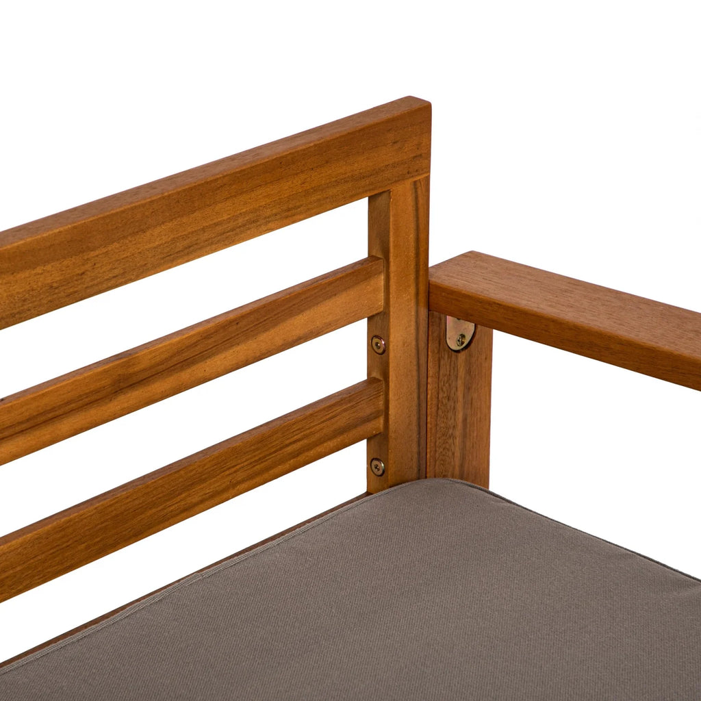 Conjunto de Jardín Rinconera + Mesa de Madera de Acacia, Bali