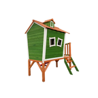 Casita De Madera Infantil Diversity Verde - Casita De Madera Para Niños Ideal Para Exterior O Interior Con Certificado Fsc®