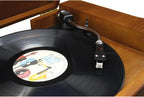 Soundmaster NR566BR Chaîne Hi-FI Nostalgie 7 en 1 Platine Vinyle Audio Technica Cellule magnétique | Radio numérique Dab+ | CD-MP3 | USB | Cassette | Bluetooth | Fonction de numérisation | égaliseur