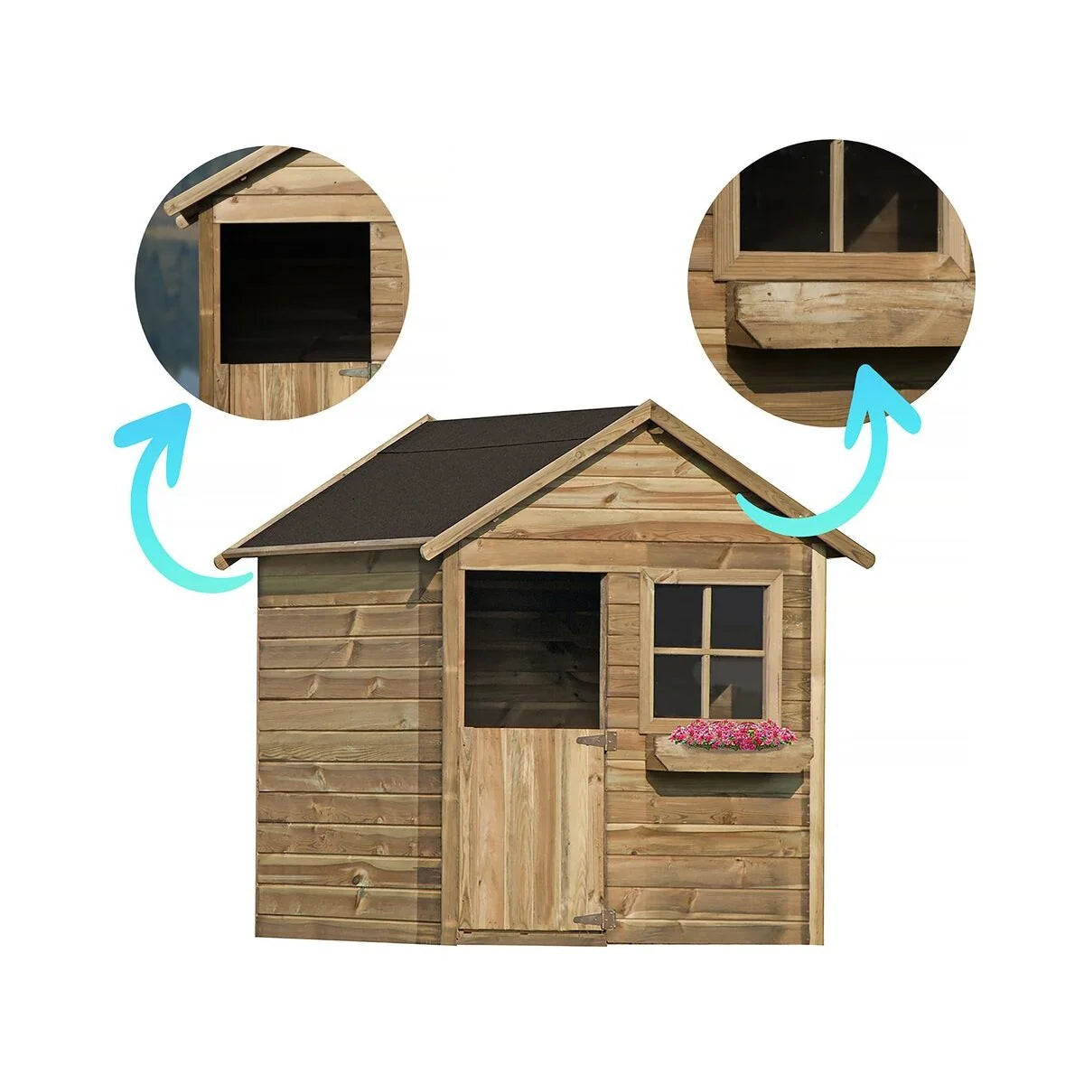 Casita De Madera "coccinelle"