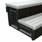 Leisure Accents Escalones con Compartimento de Almacenamiento para Jacuzzi de Patio de 36 Pulgadas