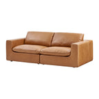 Paula Leather 3 Seater Sofa