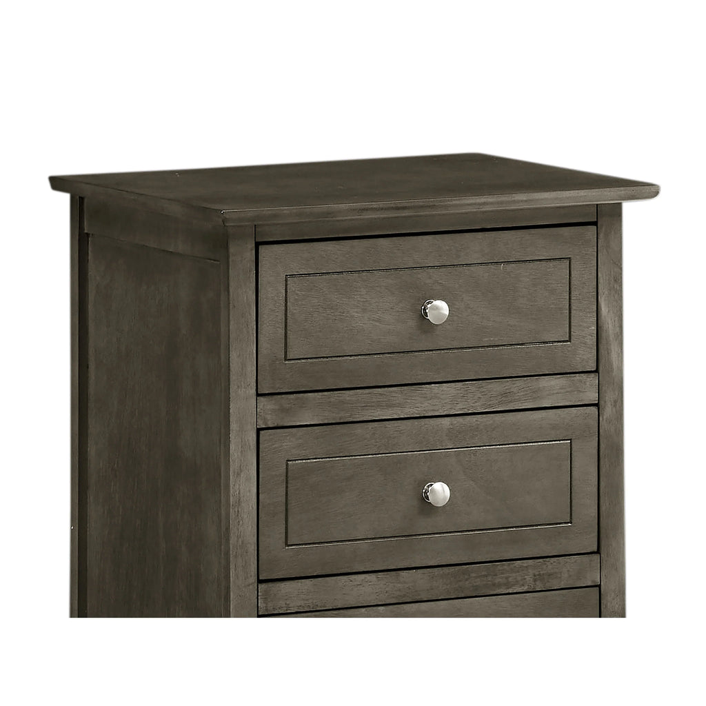 Daniel 3-drawer Transitional Wooden Nightstand