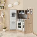 Cuisine Enfants en Bois XXL Angle 105 x 49 x 85 cm ( L x l x H ) Cuisine Complet avec Four Lave Linge 3 An+