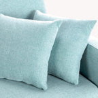 Don Descanso, Sofá Cama 3 plazas Reine, Tapizado en Tela, Sistema Apertura de Libro o Clic-clac, Medida sofá: 201x73x79 cm, Medida Cama: 201x99x42 cm, Incluye 2 Cojines, Gris Claro