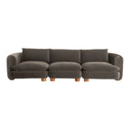 ComfyTrio 3 Seater Teak Wood Sofa