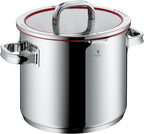 WMF Function 4 - Batería de Cocina 5 Piezas, Acero Inoxidable Apto para Inducción, 1 cacerola baja de 20 cm, 3 cacerolas altas de 16 cm, 20 cm y 24 cm con tapa, 1 cazo 16 cm