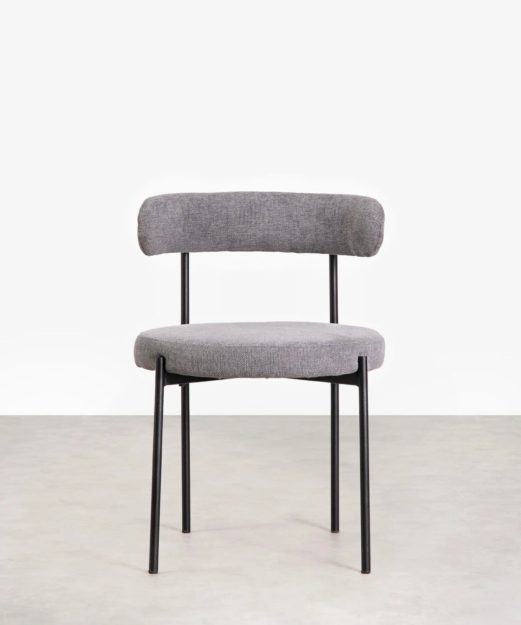 Silla de Comedor en Tela y Metal Alexia