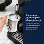 De’Longhi Rivelia - Perfetto Machine à Café Automatique, Mousseur à Lait Classique, 8 Boissons Enregistrées, Écran Tactile Couleur, Réservoir à Grains de Café Interchangeables, Noir (EXAM440.35.B)