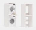 PLATAN ROOM Armoire pour lave-linge et sèche-linge avec plateau coulissant 187 x 65 x 66 cm blanc