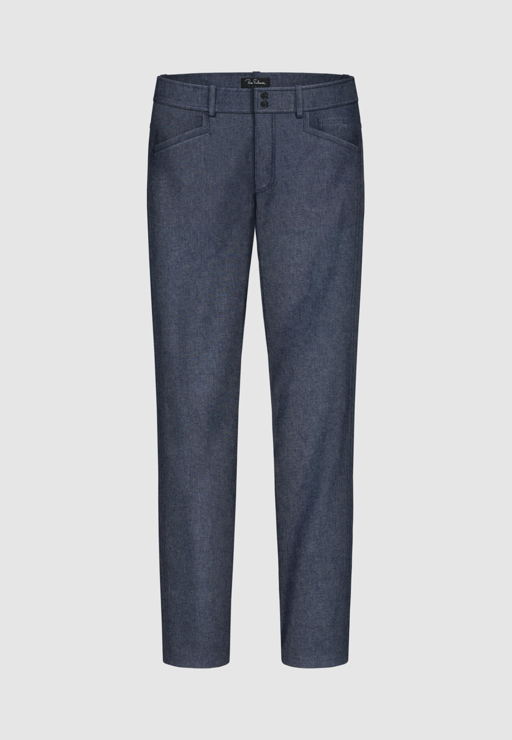 Jeans denim en coton stretch bleu