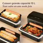 COSORI Air Fryer 10L Twinfry, Friteuse sans Huile Double Résistance, Airfryer à Dual Zone Avec Séparateur Amovible, 5-en-1, Grande Capacité, Cuisson optimale, 40℃-240℃, Contrôle Smart via App