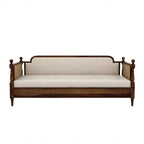 Nismaaya Dyuti Sheesham Wood and Cane Divan Bed with Ivory Mattress