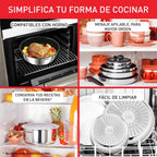 Tefal Ingenio Emotion Set of 3 Frying Pans 22/24/28 cm + 3 Saucepans 16/18/20 cm + Stew Pot 24 cm + Wok 26 cm + 12 Accessories | Induction Safe, Non-Stick, Dishwasher and Oven Safe