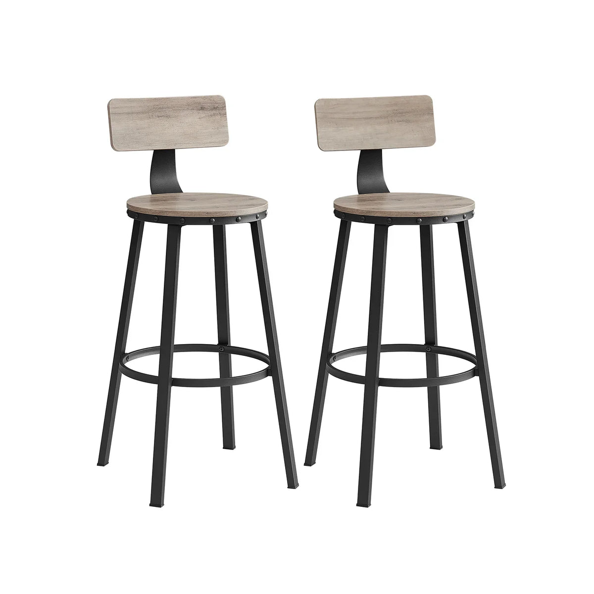 2 Taburetes Altos Estilo Industrial
