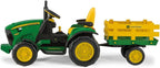 Peg Perego John Deere Ground Force 12V + remorque, vert/jaune, enfants