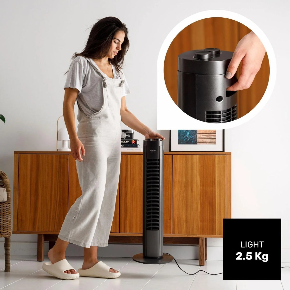 Ventilador de Torre Taurus - New Babel 50W, Altura 86 cm