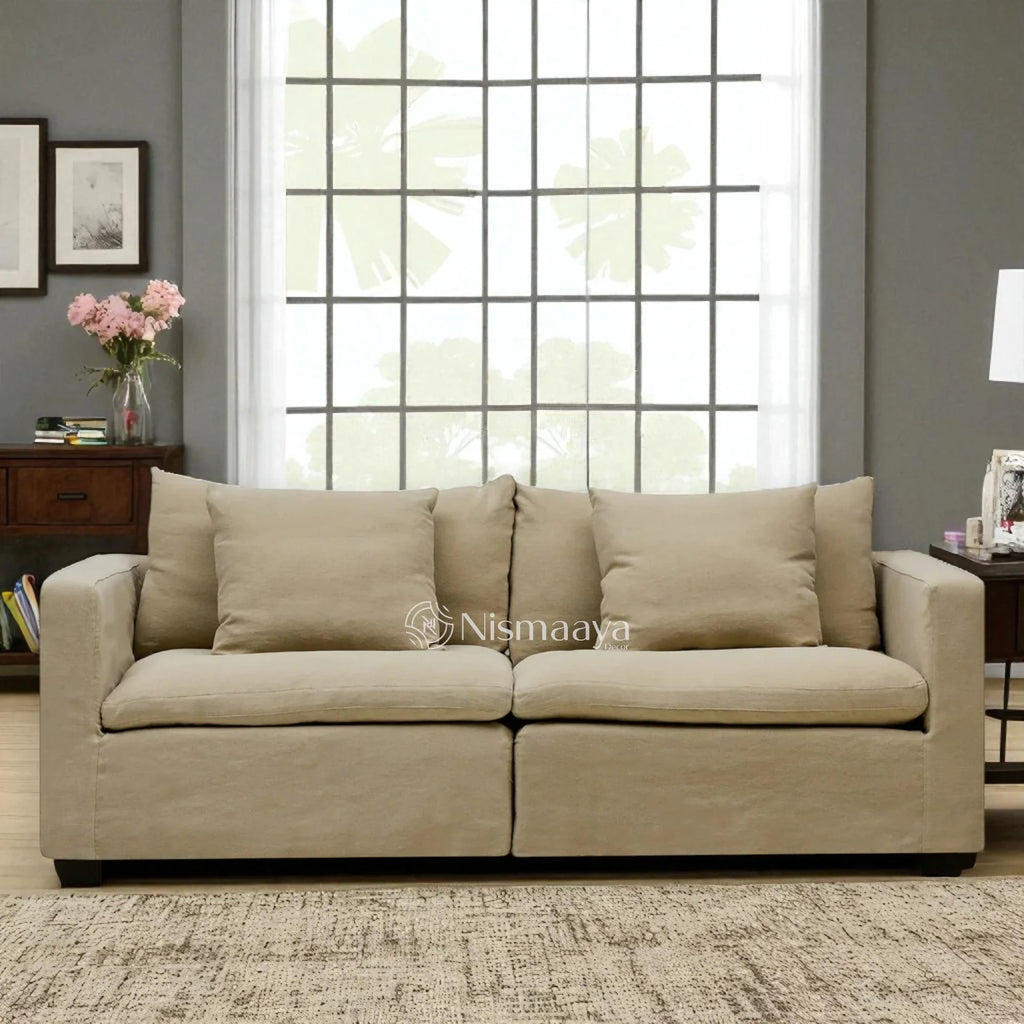 Nismaaya Cape Modular Sofa Warm Stone 2 Seater